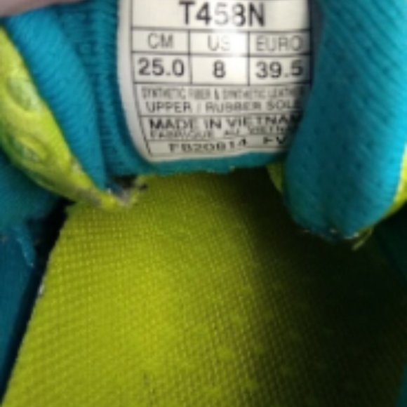 Women's 8 Asics Gel Noosa Tri 9 Colorful Low Top Lace Sneaker Shoes - Picture 5 of 6